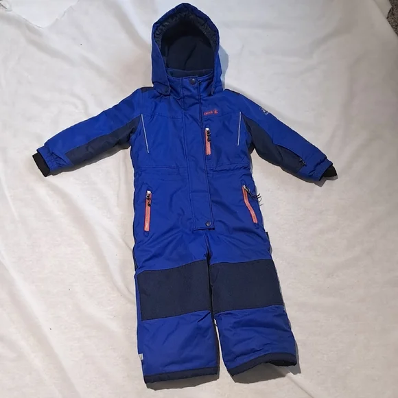 Kamik Boys/Girls Snow/Ski Suit. Size 3. Blue With Orange. - Picture 2 of 16